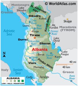 Mape of Albanian Mafia